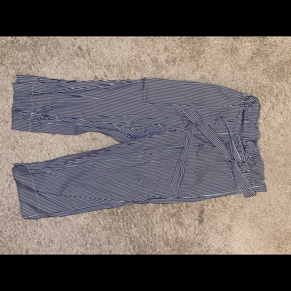 Flare high waisted cotton pants